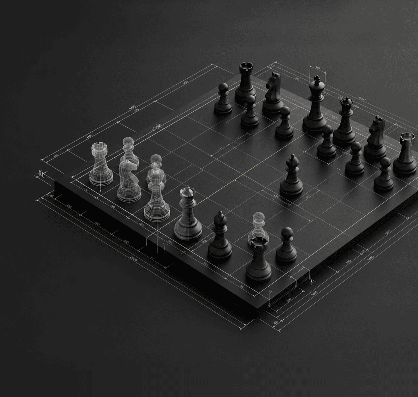 Black & Grey HR Chessboard